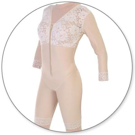 Mid Thigh Body Shaper with Sleeves - Contour MD Style 27S