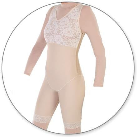 Mid Thigh Body Shaper with Side Zippers - Contour MD Style 27Z