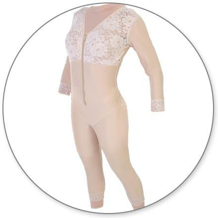 Mid Calf Body Shaper with Sleeves - Contour MD Style 28S