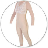 Mid Calf Body Shaper with Full Length Side Zippers - Contour MD Style 28FLZ