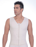 Men's Vest with Front Hook and Eye Closure Reinforced With Zipper - Renolife - Style 1059CAM